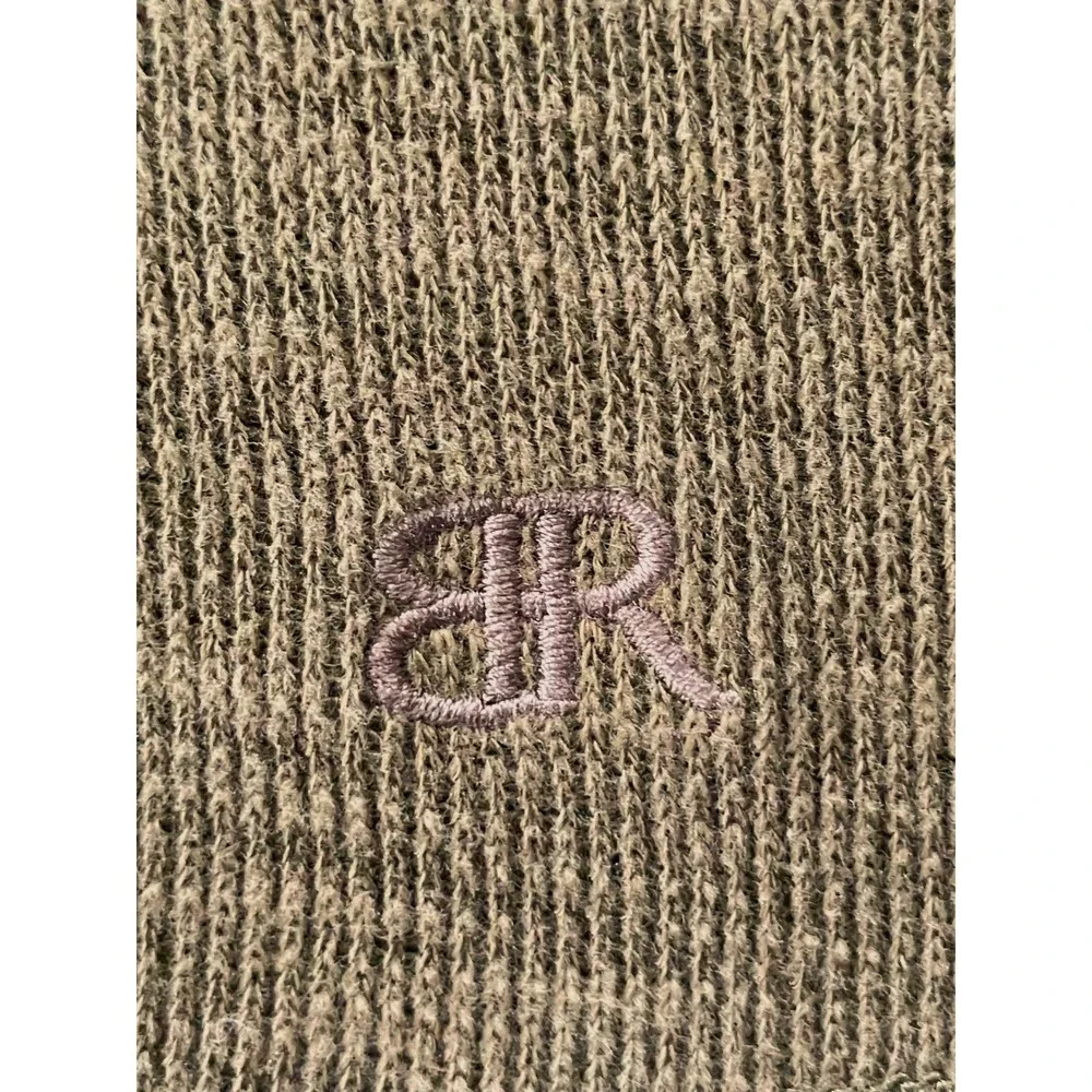 Banana Republic Mens Extra Large Sweatshirt Olive Green Slub Knit Raglan Sleeve